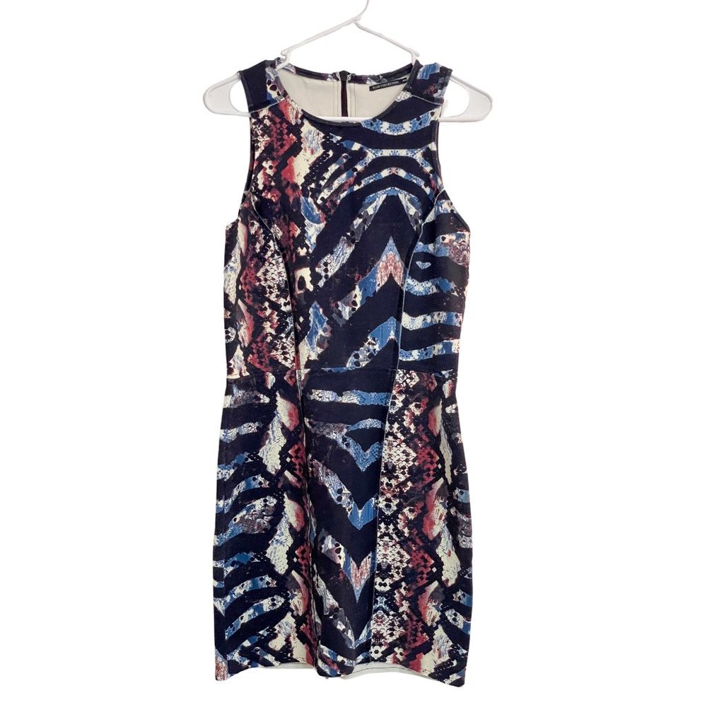 ELLUS Animal Print Fitted Stretchy Dress | Size M